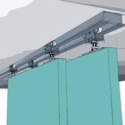 Pivoting rocker arms ensure track-carrier contact for smooth operation