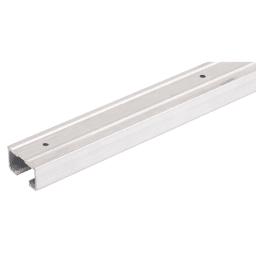 Hettich America 6'''' Door Single Track 50E, Mill Finish Aluminum Extruded Track with Holes