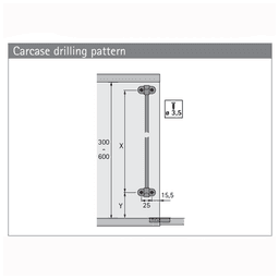 Klassik D 322mm Flap Stay with L258 D Support, Nickel-Plated - Alt Image 3