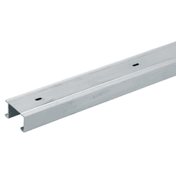 4'''' aluminum extruded double track with dual mounting holes