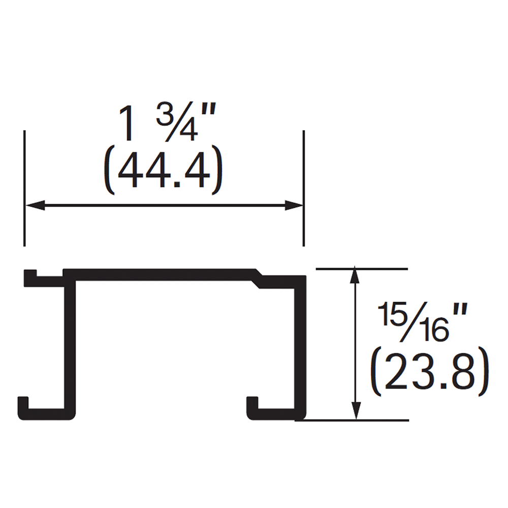 Smooth Sliding Double Track System - Hettich America 12'' By-Passing Double Track 6004 - Image 3