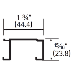 Smooth Sliding Double Track System - Hettich America 12'' By-Passing Double Track 6004 - Image 3