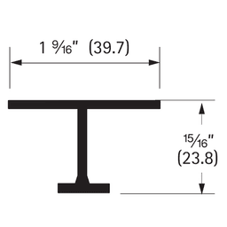 Versatile 8'''' Aluminum Extruded Single Track 7001 - Hettich America - Image 2