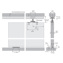 Zinc Plated Finish Floor Guide 7015 by Hettich America, Ideal for Single Door Installations with Screws Included