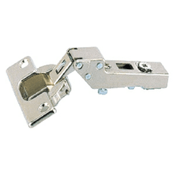 Intermat 9944 125&#730; Opening Hinge, 45mm Bore Pattern, Self-Closing, Half Overlay, Nickel-Plated, Screw-On - Main Image