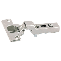 Intermat 9936 95&#730; Opening Hinge, 45mm Bore Pattern, Self-Closing, Half Overlay, Nickel-Plated, Screw-On - Main Image