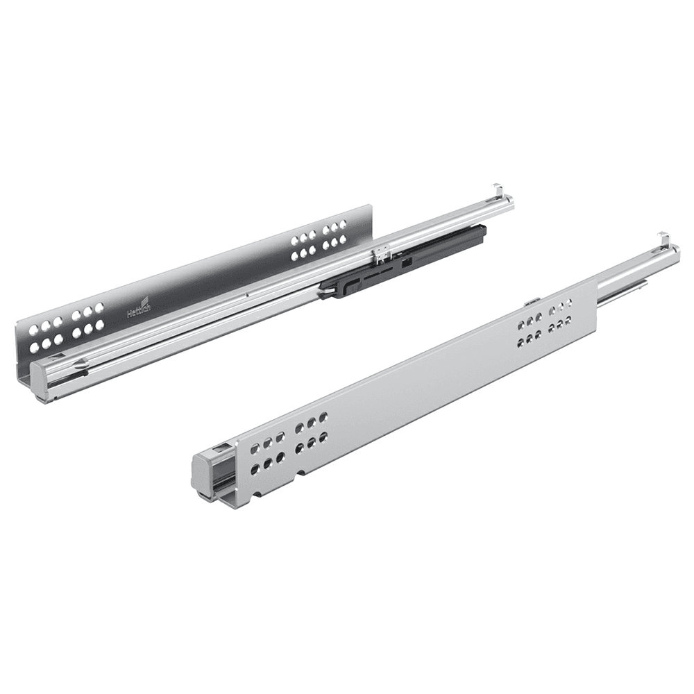 250mm Quadro V6 Left-Hand Undermount Drawer Slide for 5/8 Material, 30kg Capacity, Full Extension, Silent System Soft Closing - Alt Image 1
