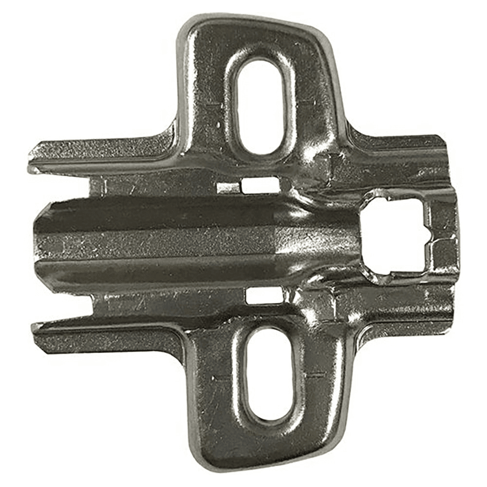 Cross Mounting Plate with Height Adjustment, Nickel-Plated, Screw-On, 3mm - Alt Image 1