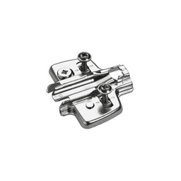 Sensys Cam Adjustment Face Frame Cross Mounting Plate, Nickel-Plated, Dowelled, 5mm - Alt Image 1