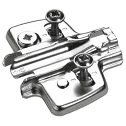 Sensys Cam Adjustment Face Frame Cross Mounting Plate, Nickel-Plated, Dowelled, 5mm - Main Image