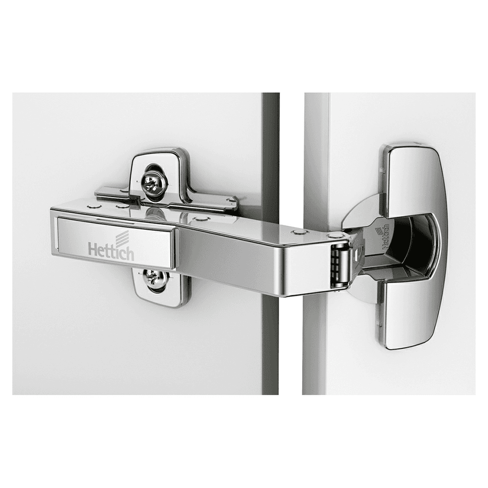 9088024 Sensys 8639i W45 95&#730; Opening Hinge with Integrated Silent System, Self Closing, Overlay, Nickel-Plated, Screw-On - Alt Image 1