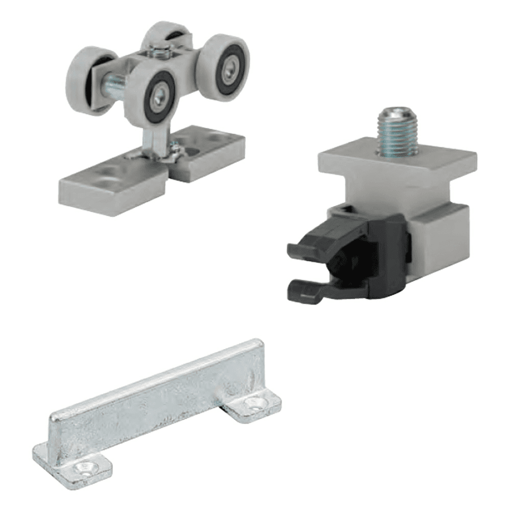 Heavy-Duty Top Line Grant HD Single Door Hardware Set with Precision Ball Bearing Wheels