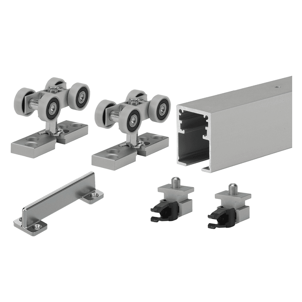 Hettich America 10'' Grant TopLine Heavy-Duty Straight Sliding Door System Runner Profile