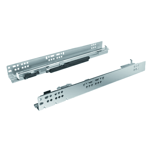 24" Quadro 2D V6 IW21 Undermount Drawer Slide for Faceframe/Frameless Application, 90lb Capacity Full Extension with Silent System with Push-to-Open (5/Box) Main - Image