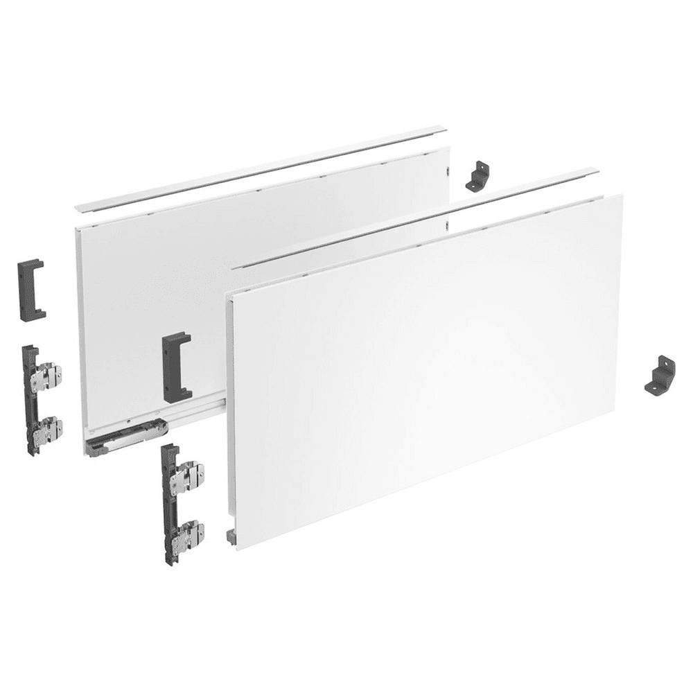 AvanTech YOU Left Hand Drawer Side Profile, 251mm Drawer Height, White, 500mm (20/Box) Main - Image