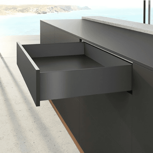 AvanTech YOU Right Hand Drawer Side Profile, 139mm Drawer Height, Anthracite, 550mm Alt 2 - Image