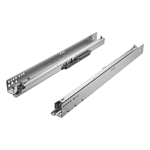 12" Quadro 2D V6 IW21 Undermount Left Drawer Slide for Faceframe/Frameless Application, 90lb Capacity Full Extension with Push-to-Open (10/Box) Main - Image