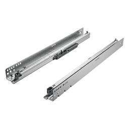 18" Quadro 2D V6 IW21 Undermount Left Drawer Slide for Faceframe/Frameless Application, 90lb Capacity Full Extension with Push-to-Open (10/Box) Main - Image