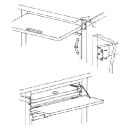 Houck Breadboard Channel Zinc 21-1/2 inches for Kitchen Cabinets