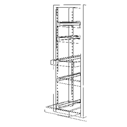 58" Pantry Cabinet Pilasters - Alt Image 1