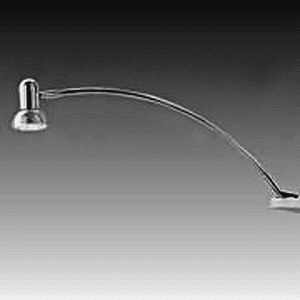 Hera Lighting BLG1 Halogen 20W 12-1/4" Spot Light with Full Swivel in Black - Angle View