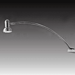 Hera Lighting BLG1 Halogen 20W 12-1/4" Spot Light with Full Swivel in Black - Angle View