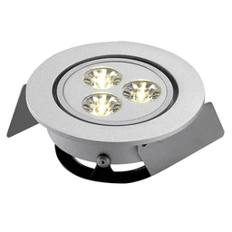 Hera Lighting HO-LED Spotlight in Brushed Aluminum for Displays and Showcases