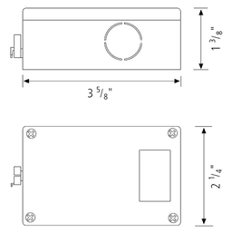 SlimLite Hardwire Box with Switch for XL Series, 3-5/8 - Image 2