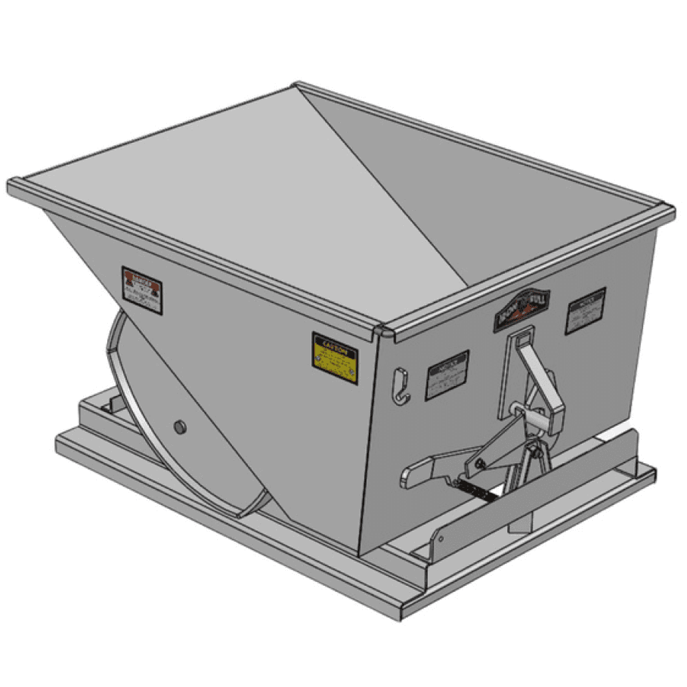 Iron Bull 1/2 Yard Self-Dumping Hopper Model 050A02QS Line Art