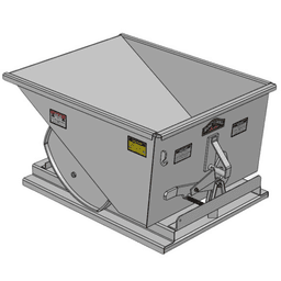 Iron Bull 1/2 Yard Self-Dumping Hopper Model 050A02QS Line Art