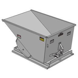 Iron Bull 1 Yard Self-Dumping Hopper Model 100J02QS Line Art