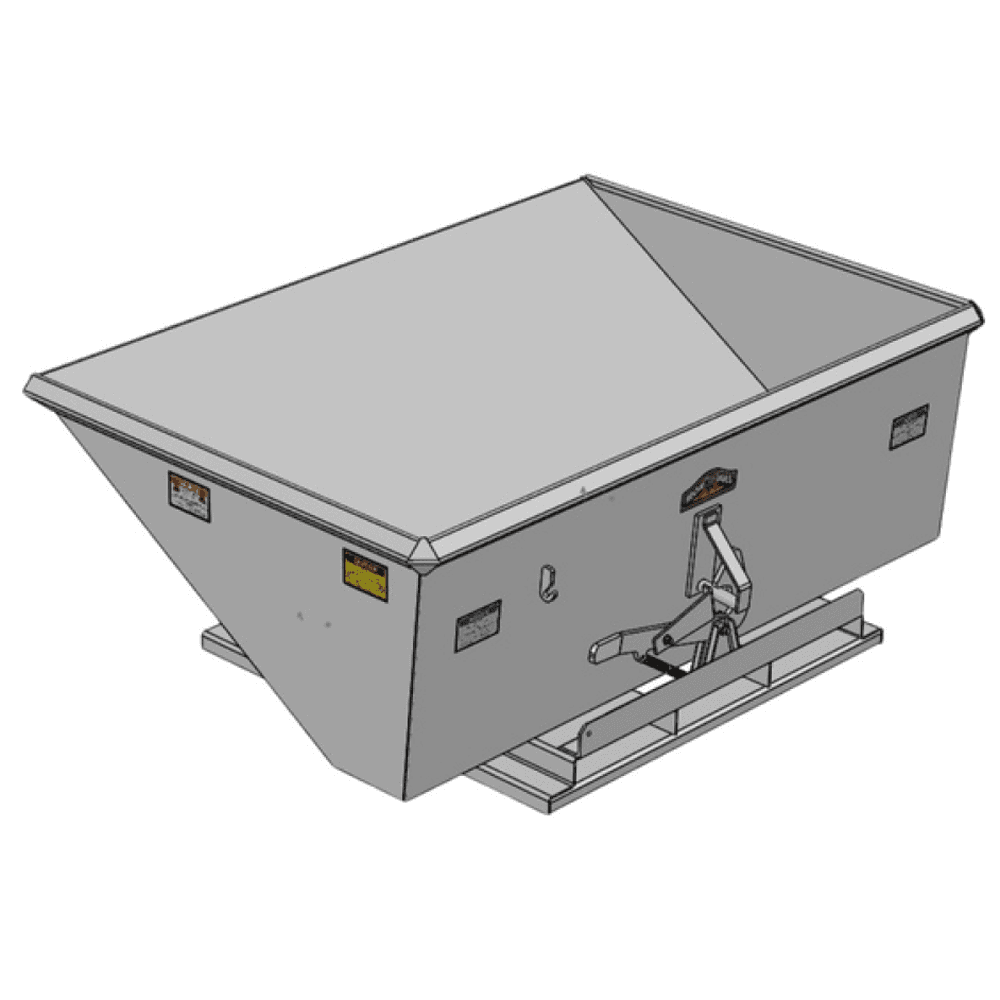 Iron Bull 1 Yard Deluxe Stretch Hopper Model 100J28QS Line Art