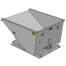 Iron Bull 2 Yard Self-Dumping Hopper Model 200G02QS Line Art