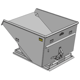 Iron Bull 2 Yard Self-Dumping Hopper Model 200G28QS Line Art