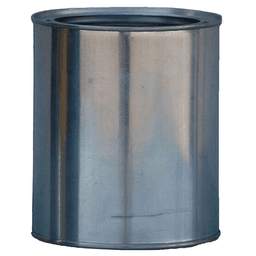 1 Quart Round Metal Can with Plugs - Industrial Container & Supply