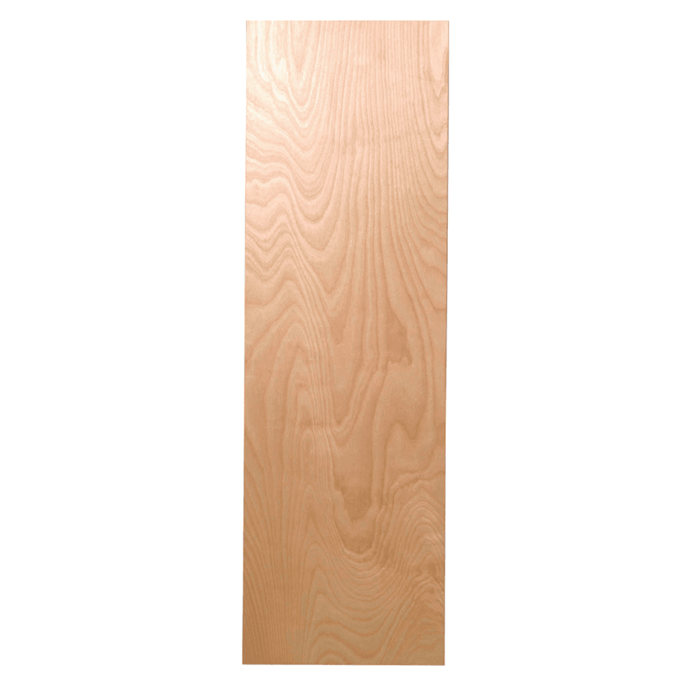 Iron-A-Way 7-3/4" Flush Maple Veneer Door Non-Electric Ironing Center with 42" Swiveling Board, Unfinished Finish