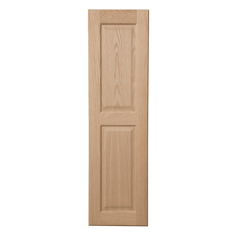 Iron-A-Way 15" Flush Maple Veneer Door Non-Electric Ironing Center with 46" Swiveling Board, Unfinished - Front View