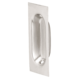 Ives Bright Brass Flush Pull - 3-1/8" size