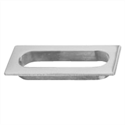 3-1/8" Ives Flush Pull in Bright Brass finish