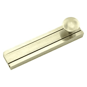 4" Decorative Light Duty Surface Bolt, Satin Nickel - Main Image