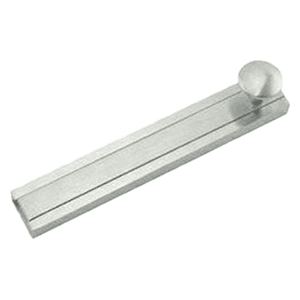 3" Decorative Light Duty Surface Bolt, Satin Chrome - Main Image