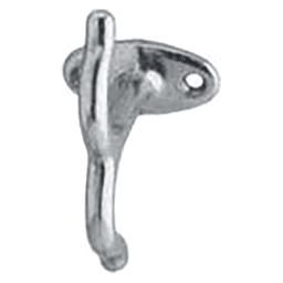 1" x 1-7/8" Ceiling Hook, Bright Chrome Main - Image