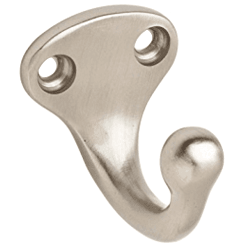 Compact Cast Aluminum Hook with 1-5/8" Projection