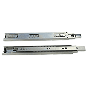 Pride Industrial Llc Standard Euro Drawer Slide with Full Extension and Self-Closing Feature - Black, 16"