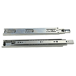 Pride Industrial Llc Standard Euro Drawer Slide with Full Extension and Self-Closing Feature - Black, 16"