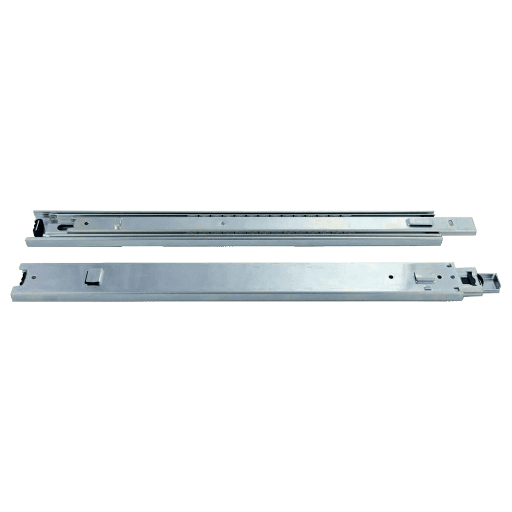 4700 Bayonet Drawer Slide with 100lb Capacity, Full Extension, Zinc Finish, Side-Mounted, 17 Inches Long