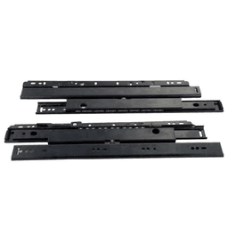 Pride Industrial 5000 Drawer Slide with 150lb Capacity, Full Extension, Black, 20 - Side View