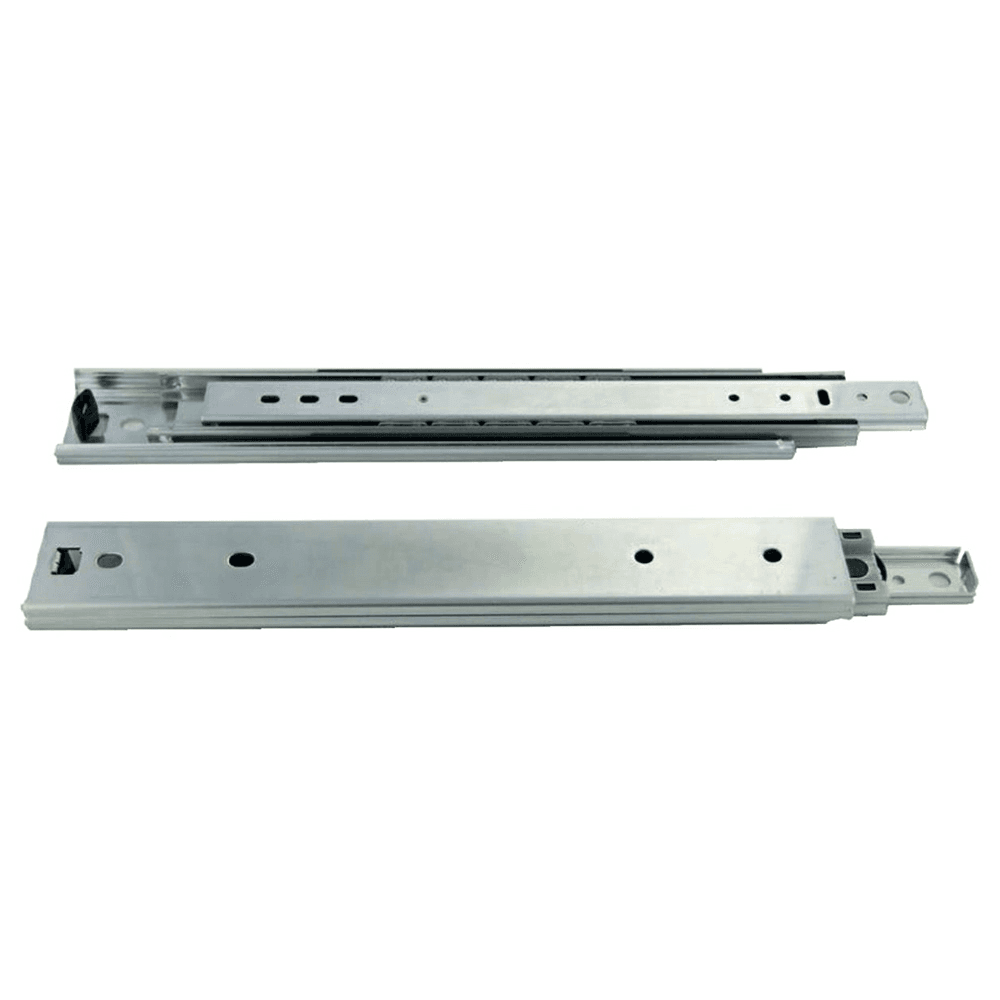 Heavy-Duty 24" Drawer Slide - 250lb Capacity, Full Extension, Side-Mount, Zinc Finish