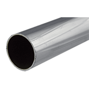 Pride Industrial's 1-1/4" Diameter x 8'''' Long Round Steel Closet Rod in Chrome Plated Finish