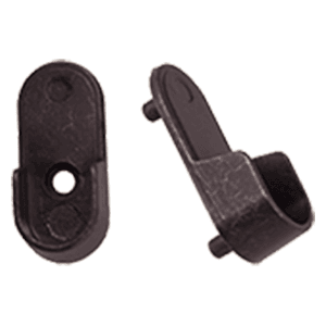 Closet Rod Oval Socket with 5mm Pin/Screw in Oil-Rubbed Bronze Finish - 15mm projection Image 2